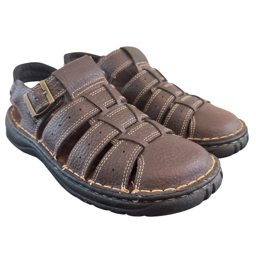 Earth Shoe Simon V Men’s Shoes Sandals Brown Leather size 9